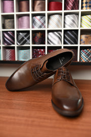 Sapato Sola de borracha Tabaco Oxford