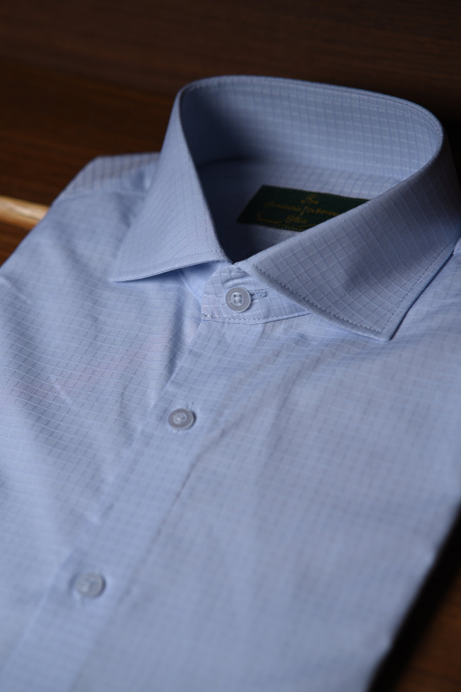 Camisa Fio 80 Azul Bebê maquinetado