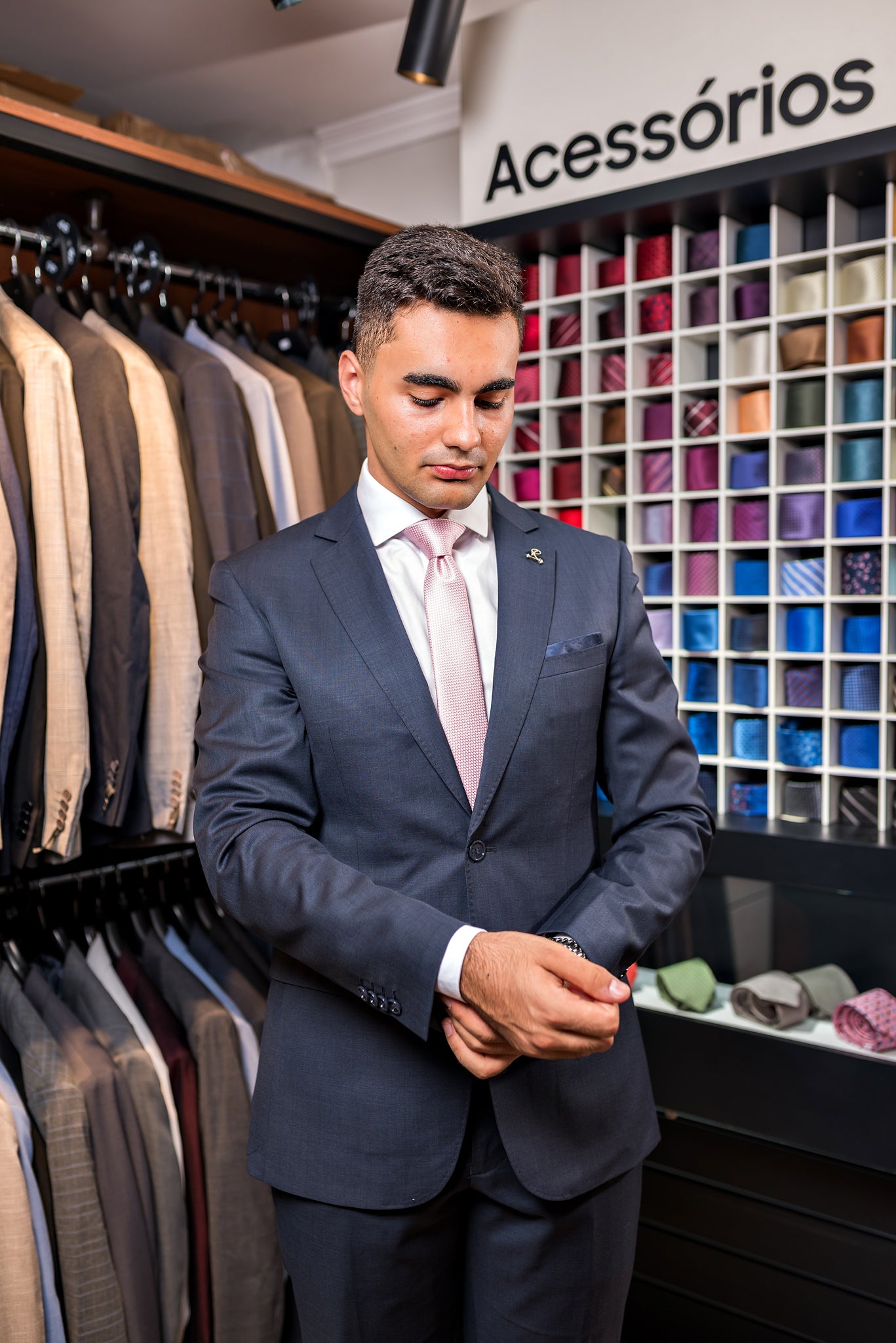 Costume Alfaiataria Clássica Azul noite lã mista