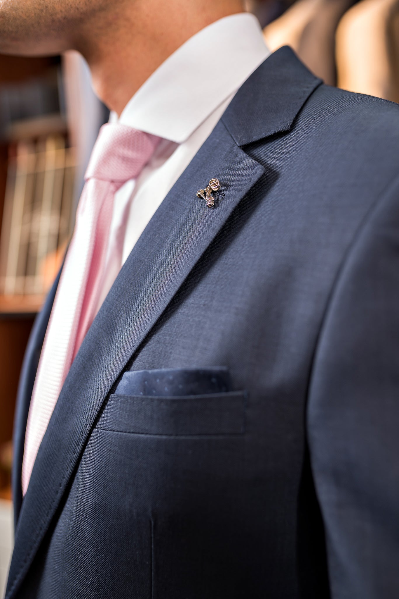 Costume Alfaiataria Clássica Azul noite lã mista