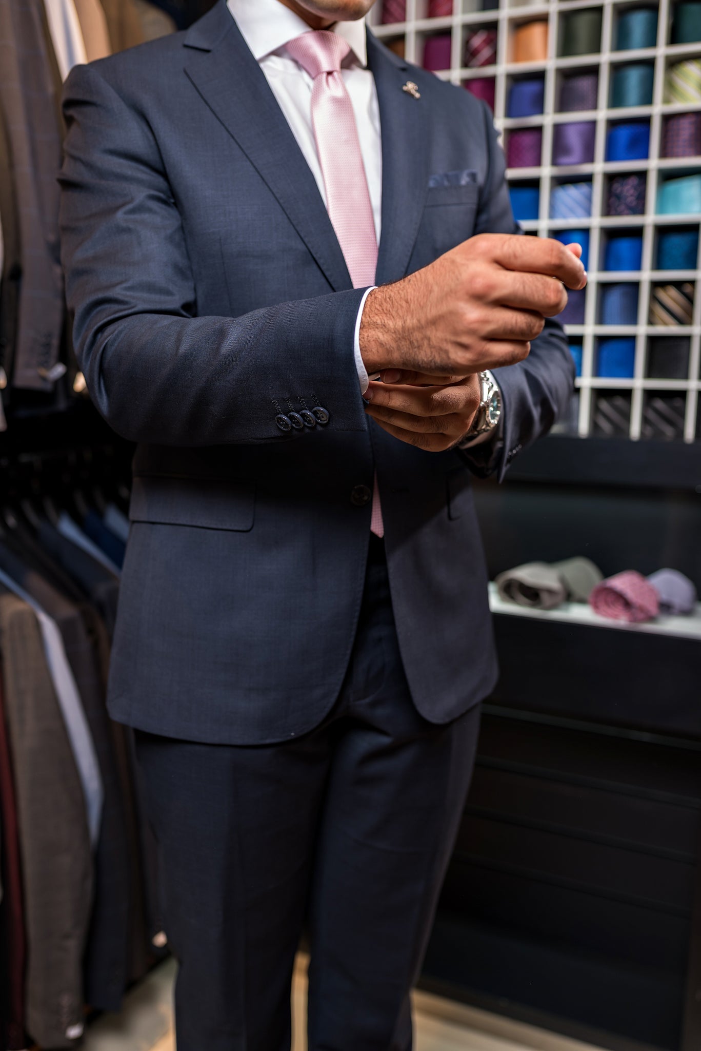 Costume Alfaiataria Clássica Azul noite lã mista