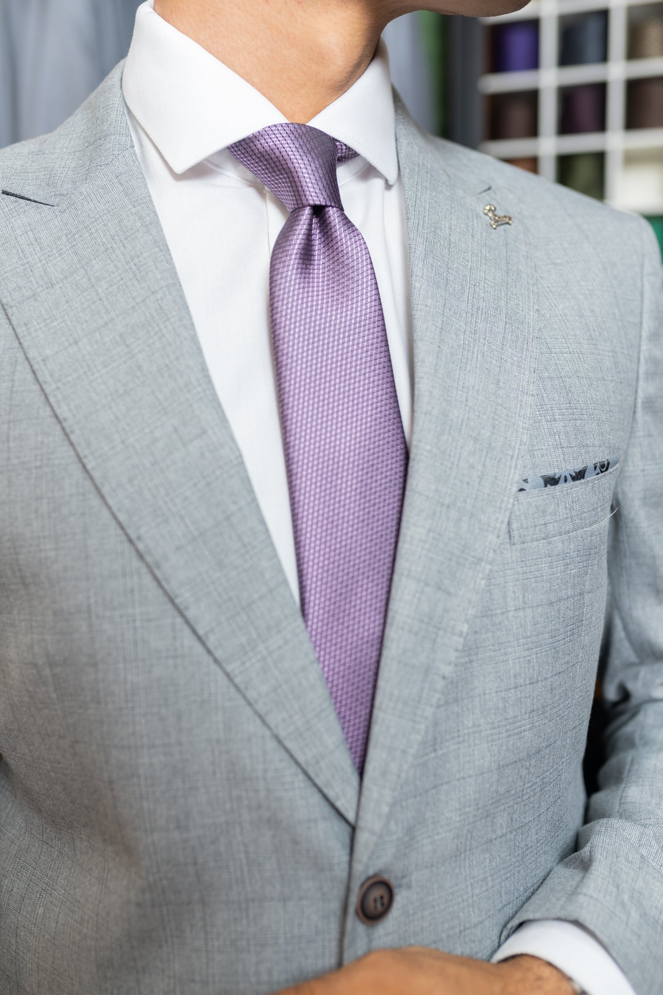 Costume Alfaiataria Cinza xadrez 0425