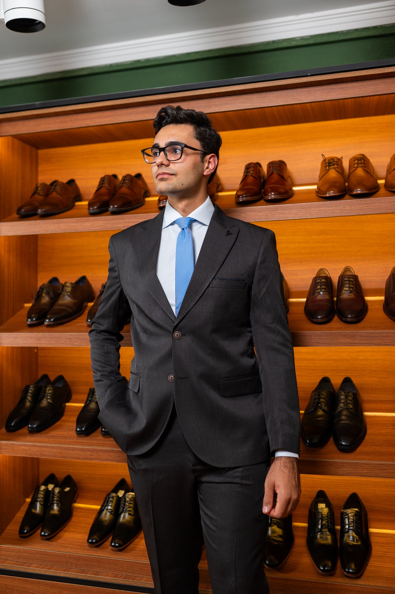 Costume Essenciais Chumbo Xadrez 0625