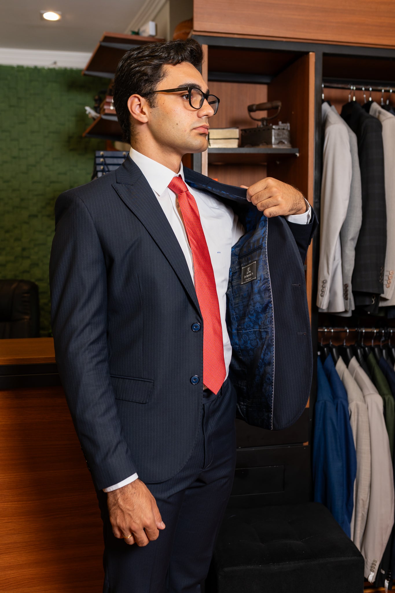 Costume Alfaiataria Marinho Risca de giz 1125