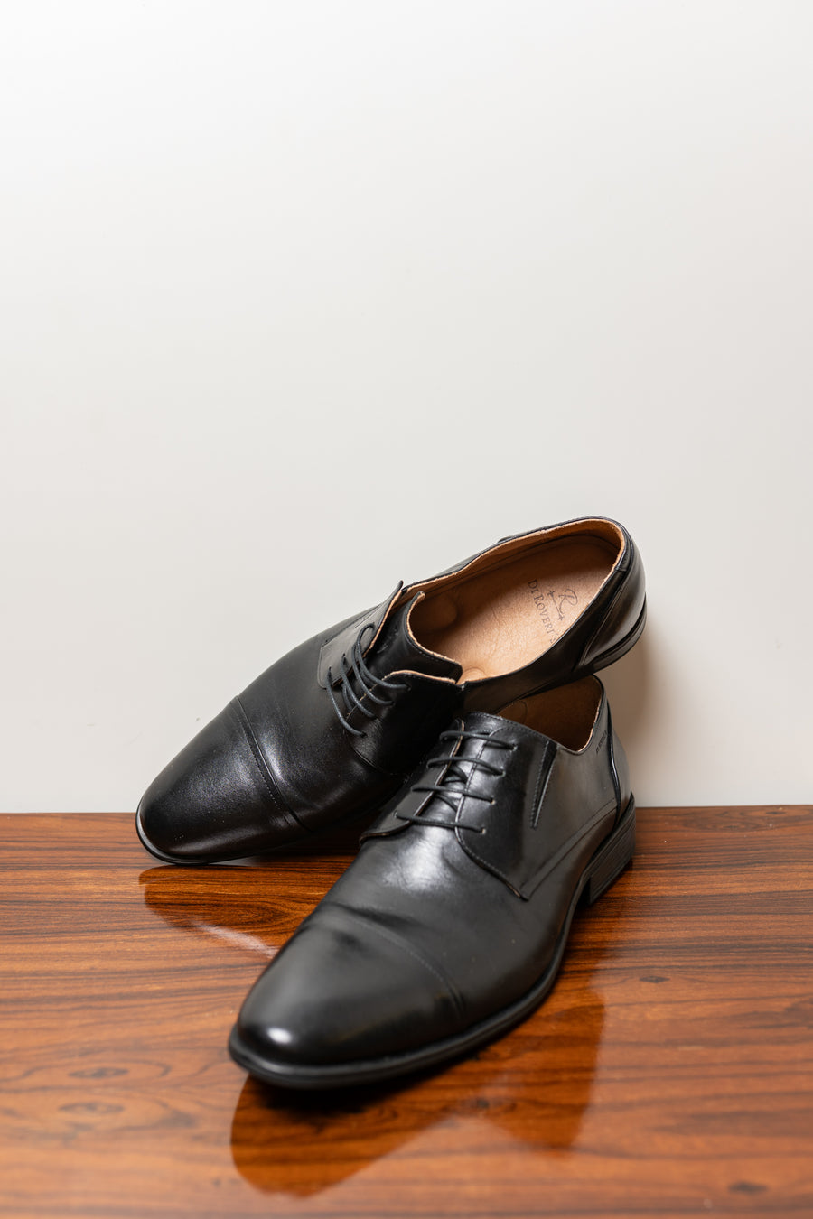 Sapato Social de Couro Sola de borracha Preto