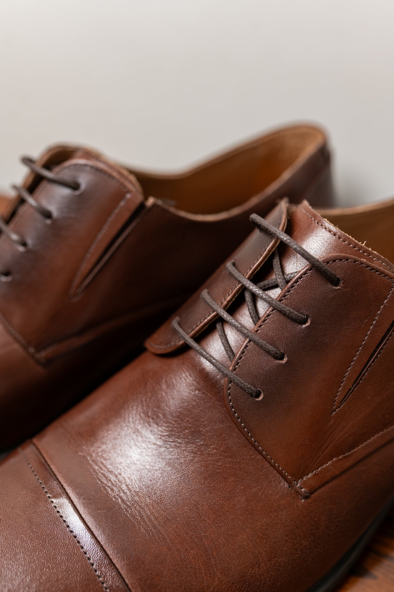 Sapato Social de Couro Sola de borracha Marrom