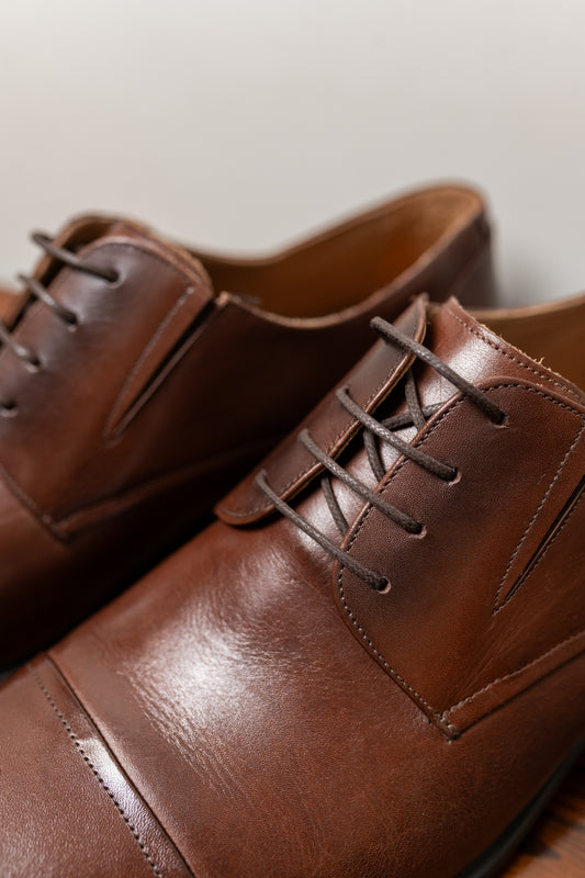 Sapato Social de Couro Sola de borracha Marrom