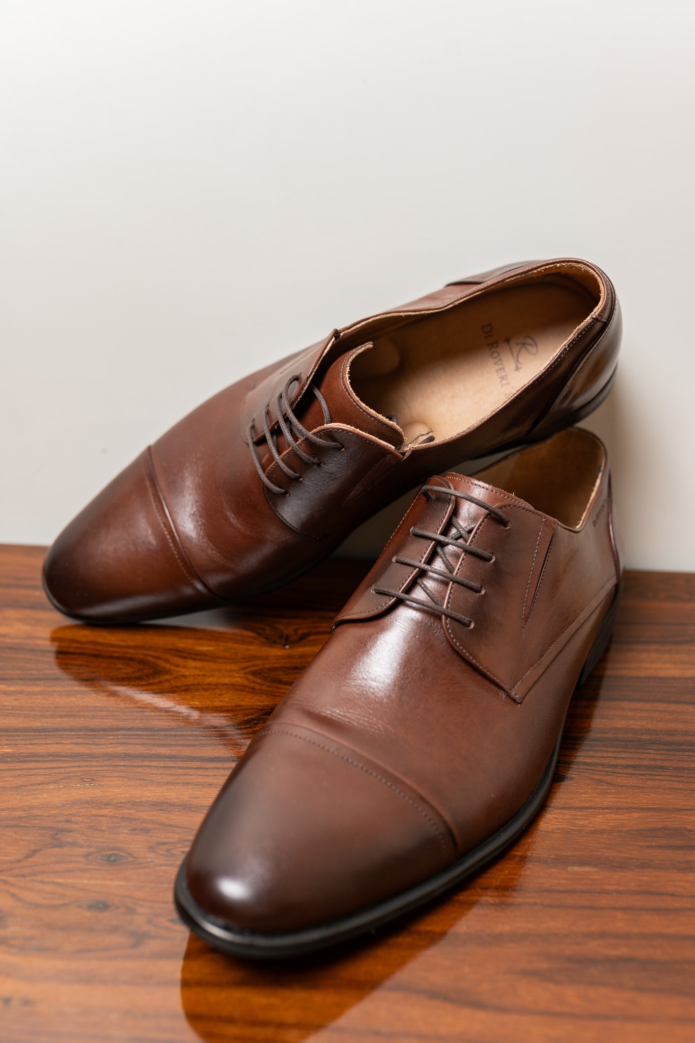 Sapato Social de Couro Sola de borracha Marrom