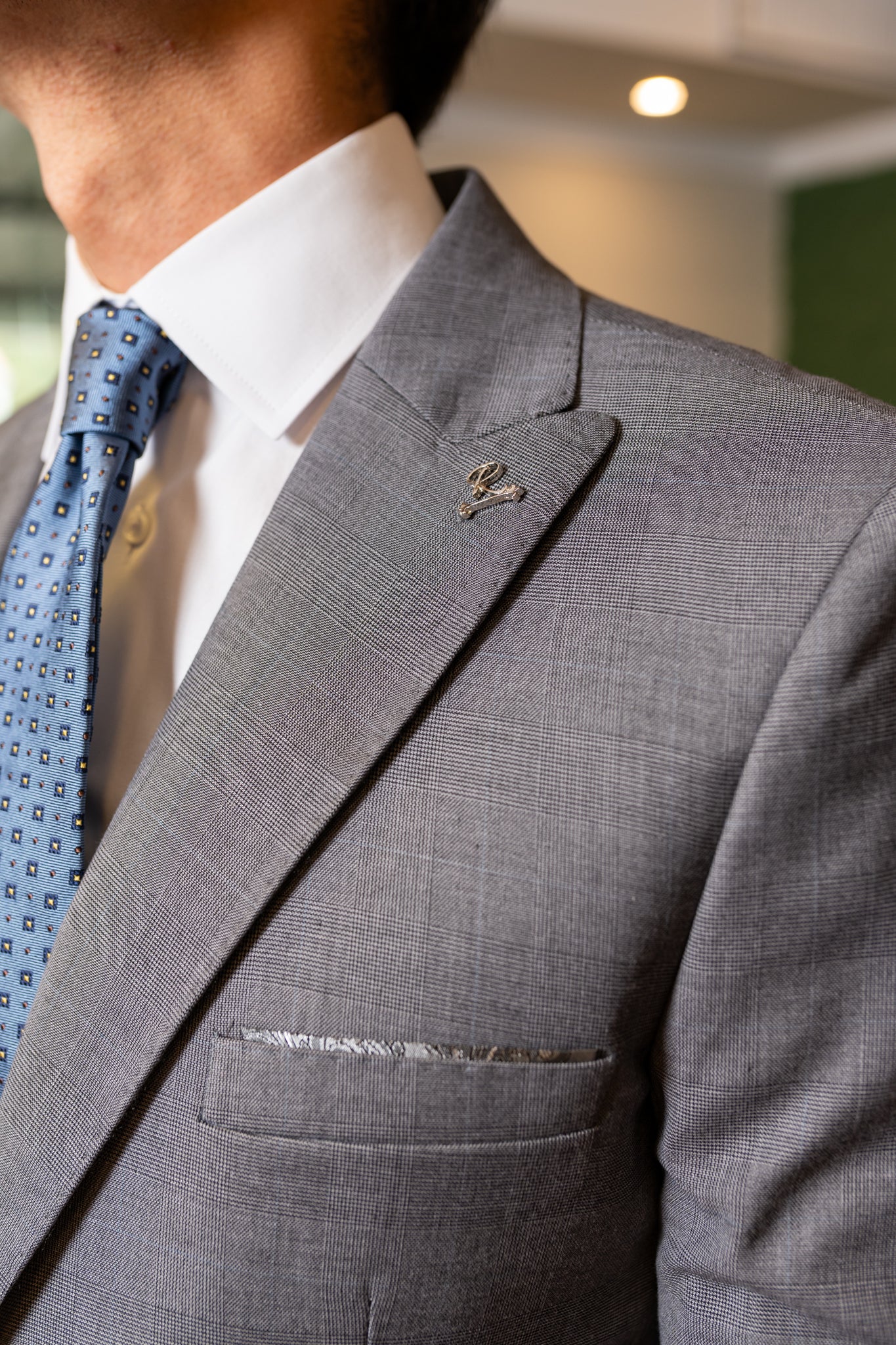 Costume Alfaiataria Cinza Xadrez 1125