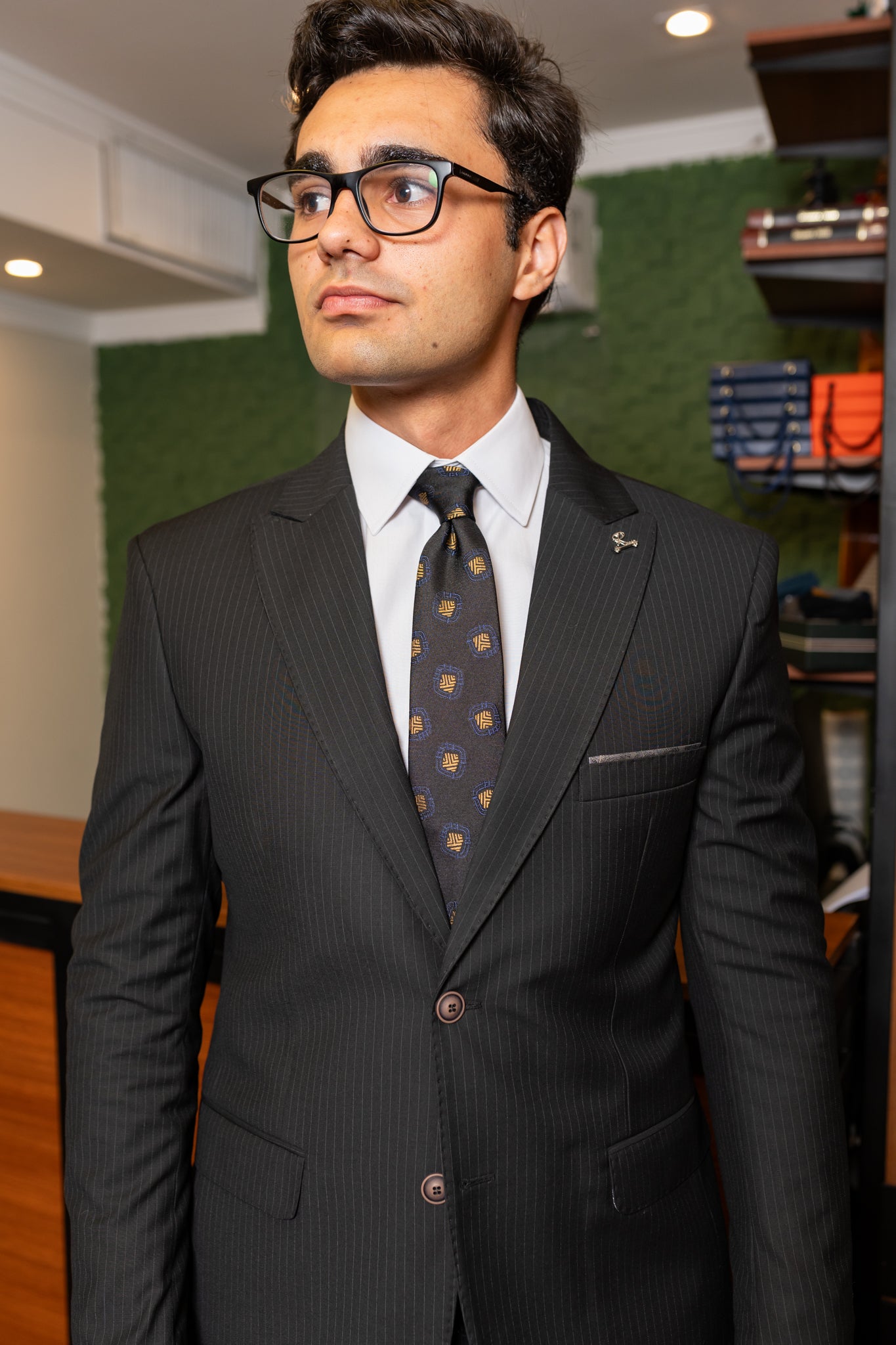 Costume Alfaiataria Preto Risca de giz 1125