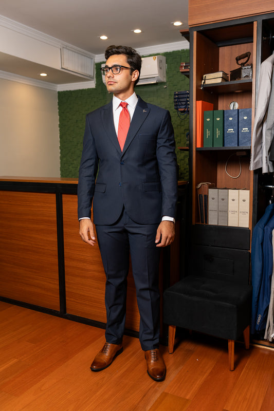 Costume Alfaiataria Marinho Risca de giz 1125