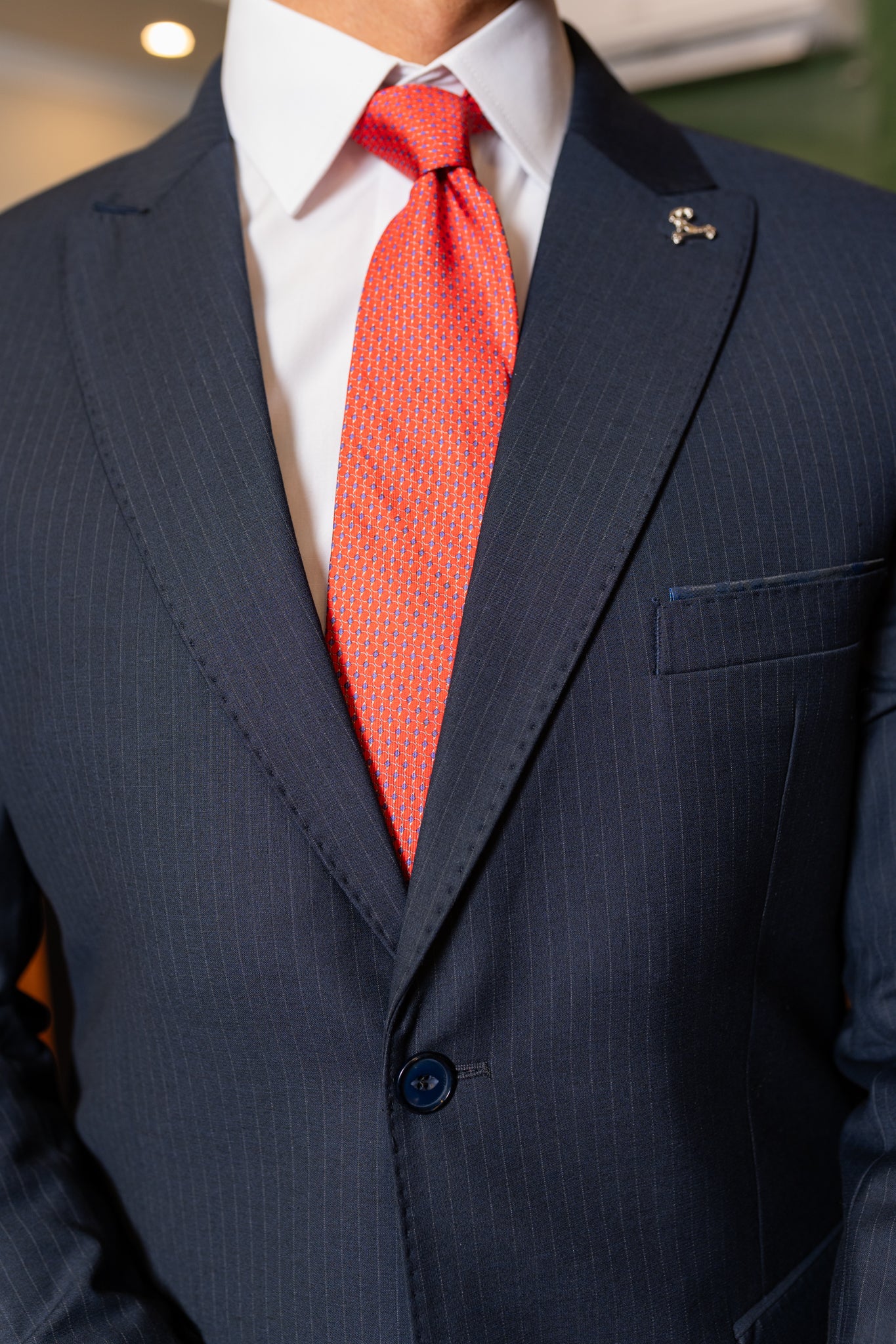 Costume Alfaiataria Marinho Risca de giz 1125