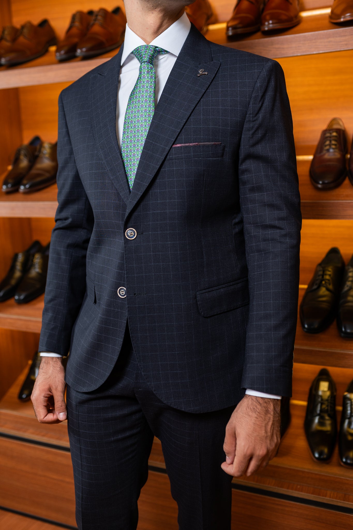 Costume Alfaiataria Preto Xadrez 0625