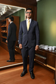 Costume Alfaiataria Azul xadrez 0326