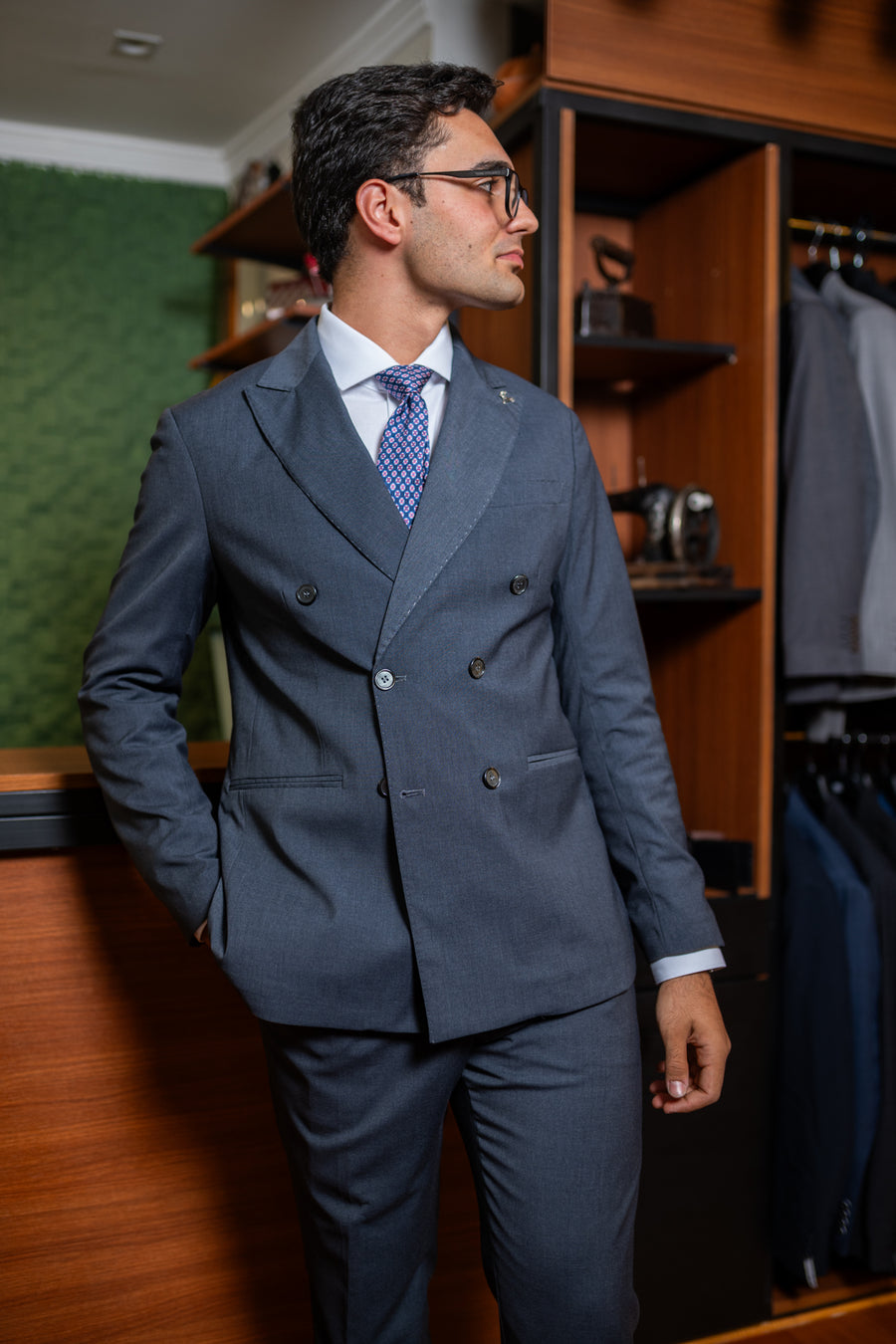 Costume Napoli Transpassado Chumbo 0425