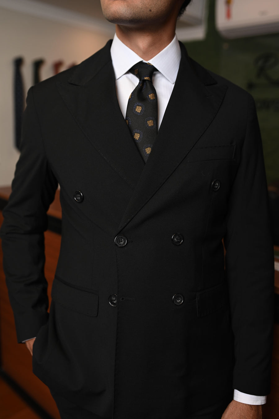 Costume Napoli Transpassado preto 0226
