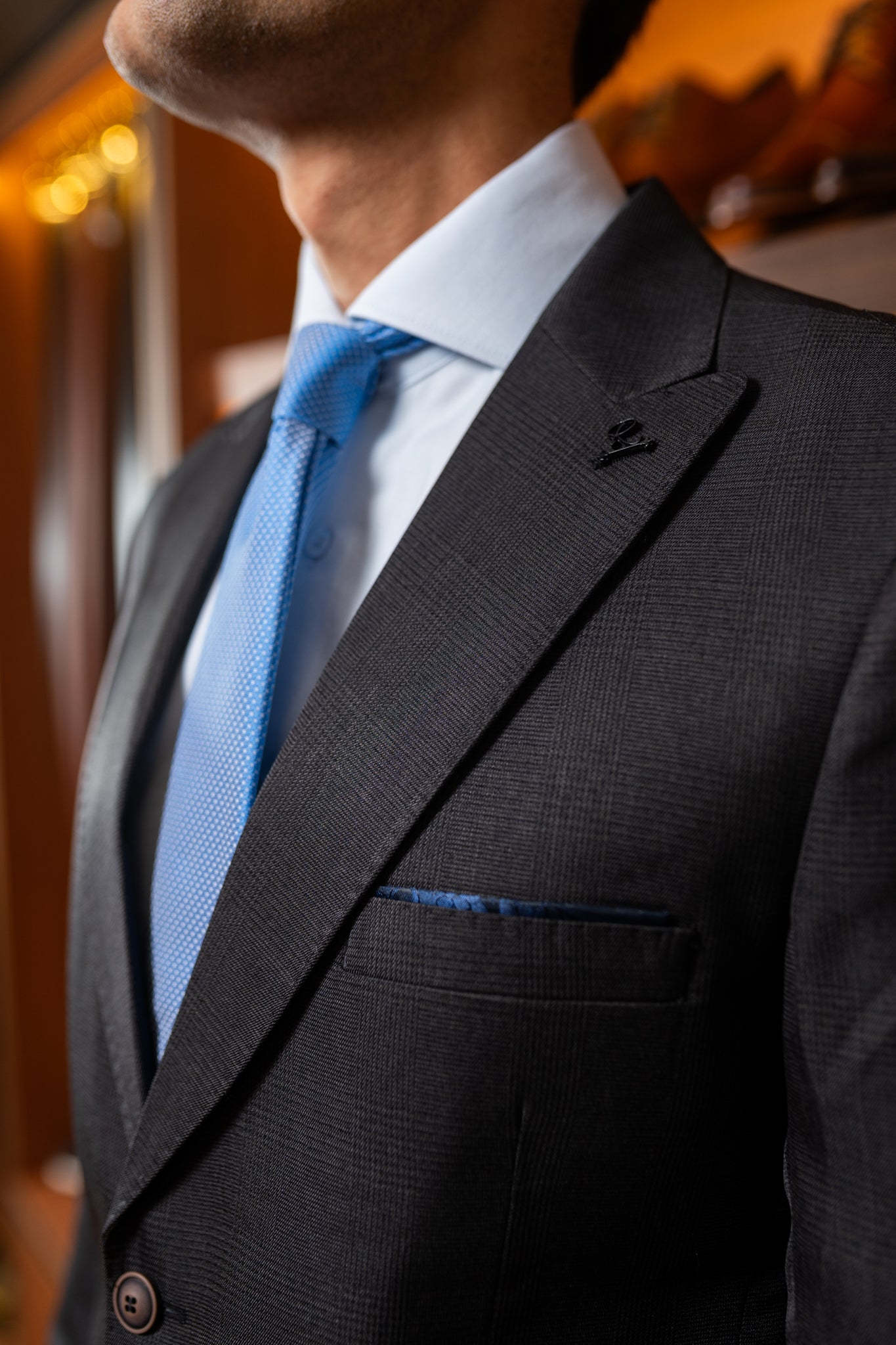 Costume Essenciais Chumbo Xadrez 0625