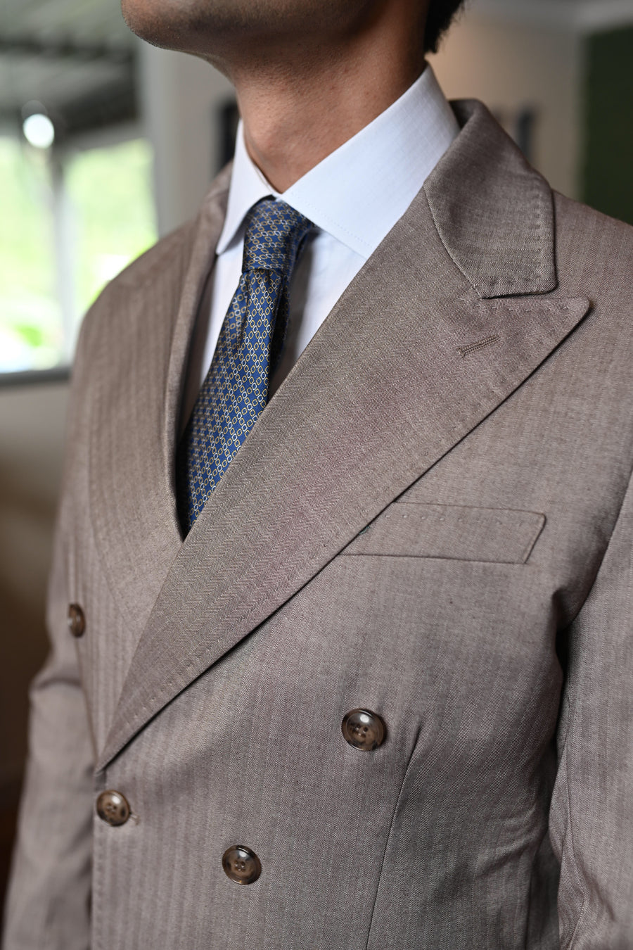 Costume Napoli Transpassado bege 0226