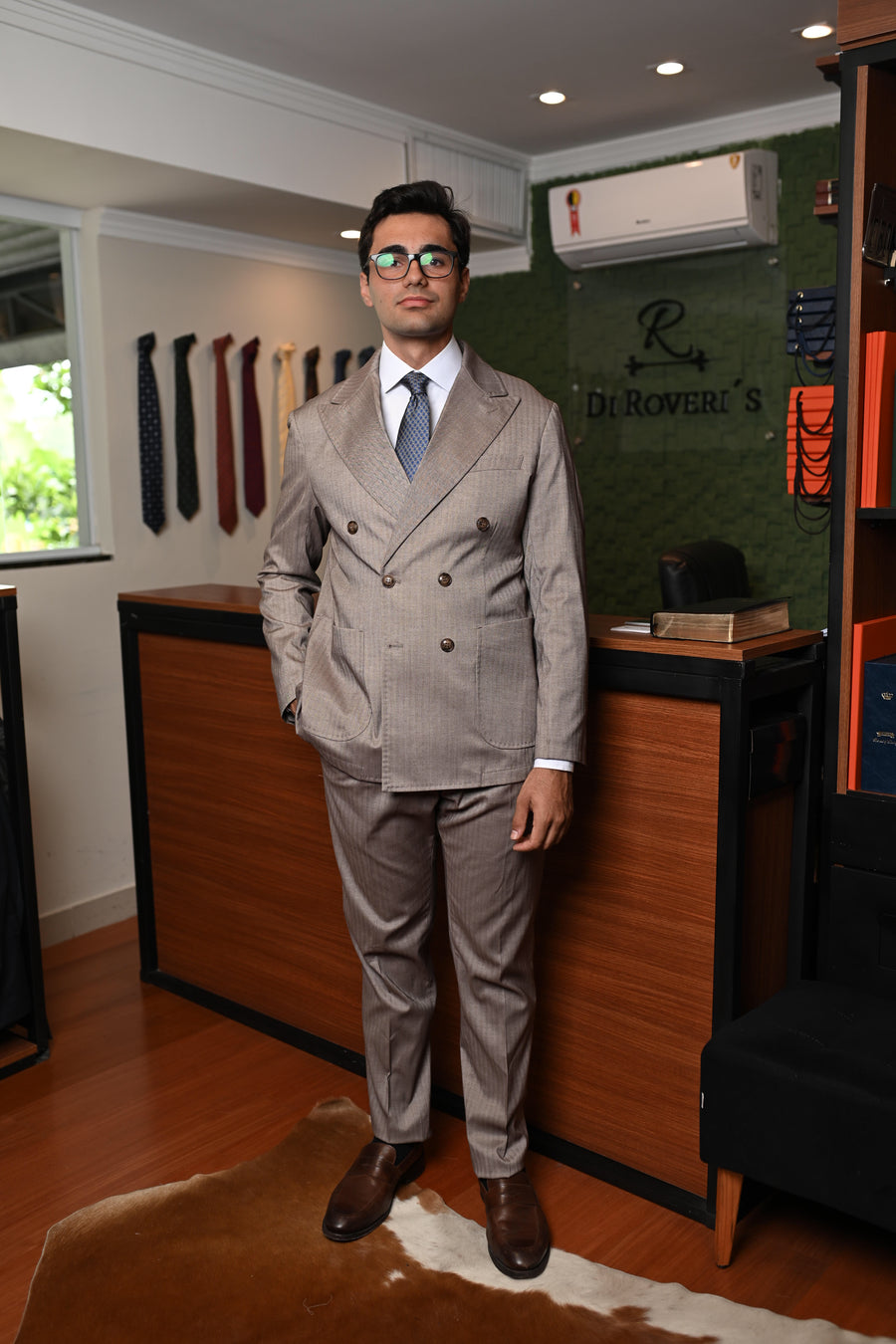 Costume Napoli Transpassado bege 0226