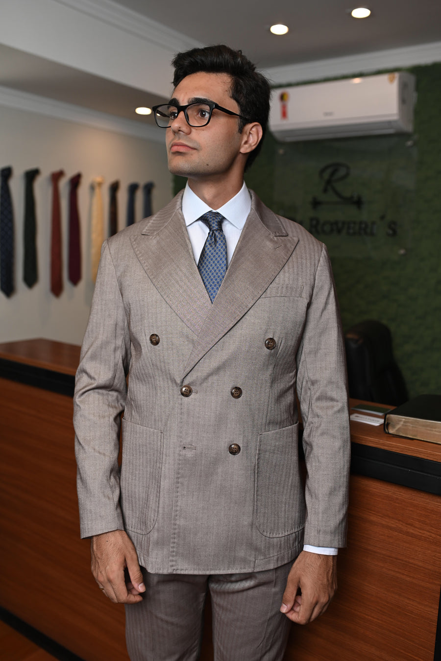 Costume Napoli Transpassado bege 0226