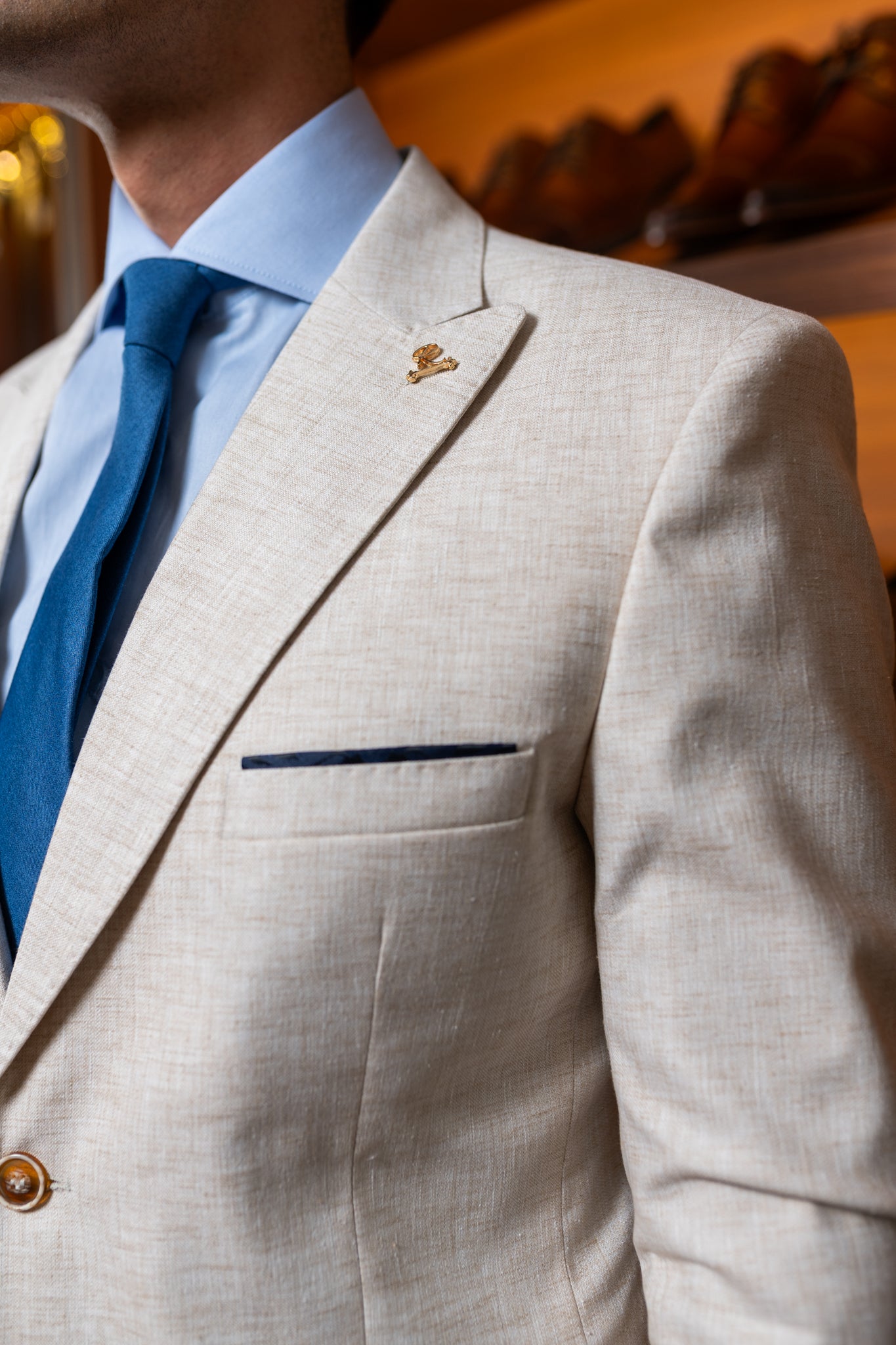 Costume Alfaiataria Bege Linho 0625