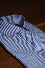 Camisa Fio 80 Listra Azul