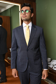 Costume Alfaiataria Azul xadrez 0326