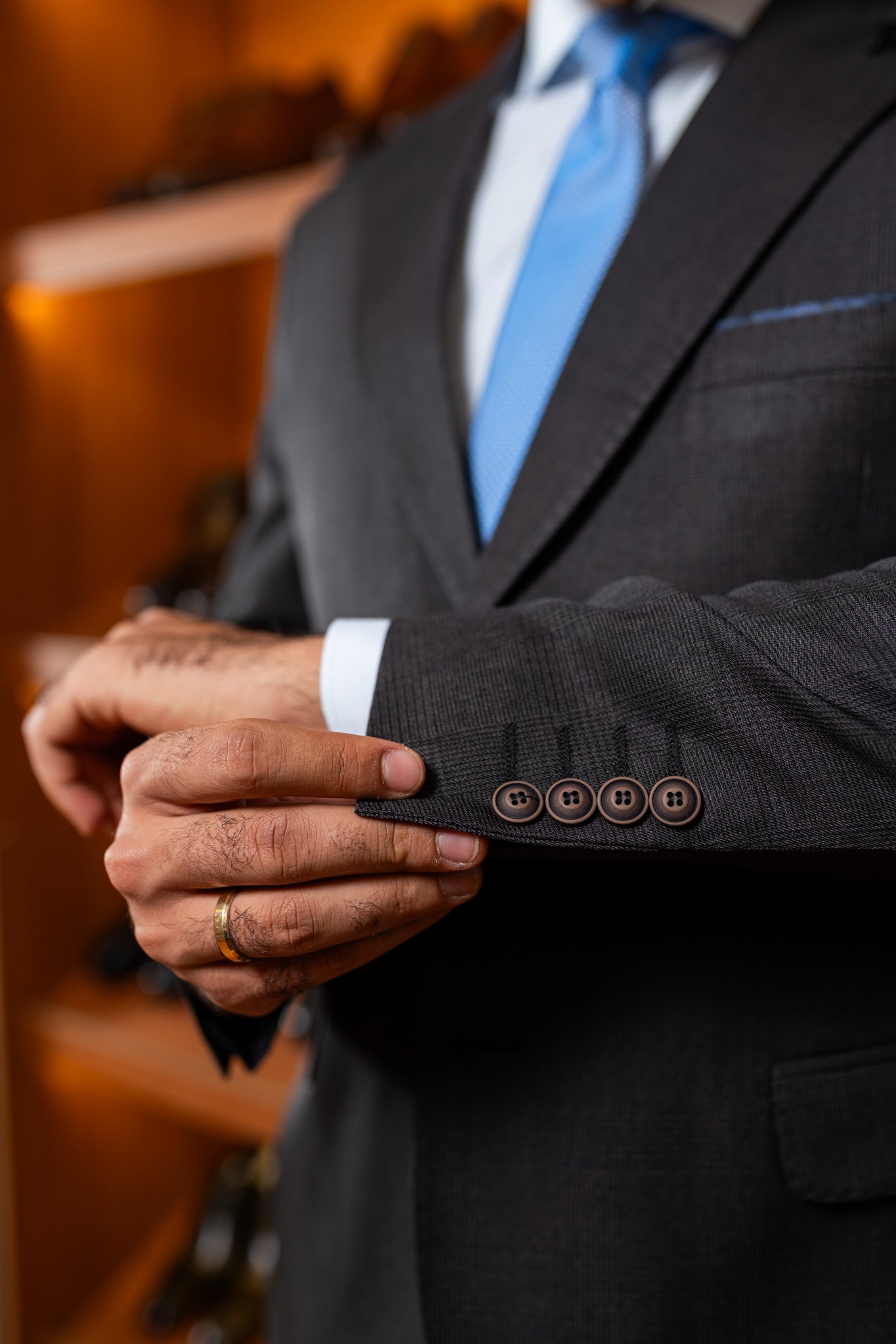 Costume Essenciais Chumbo Xadrez 0625