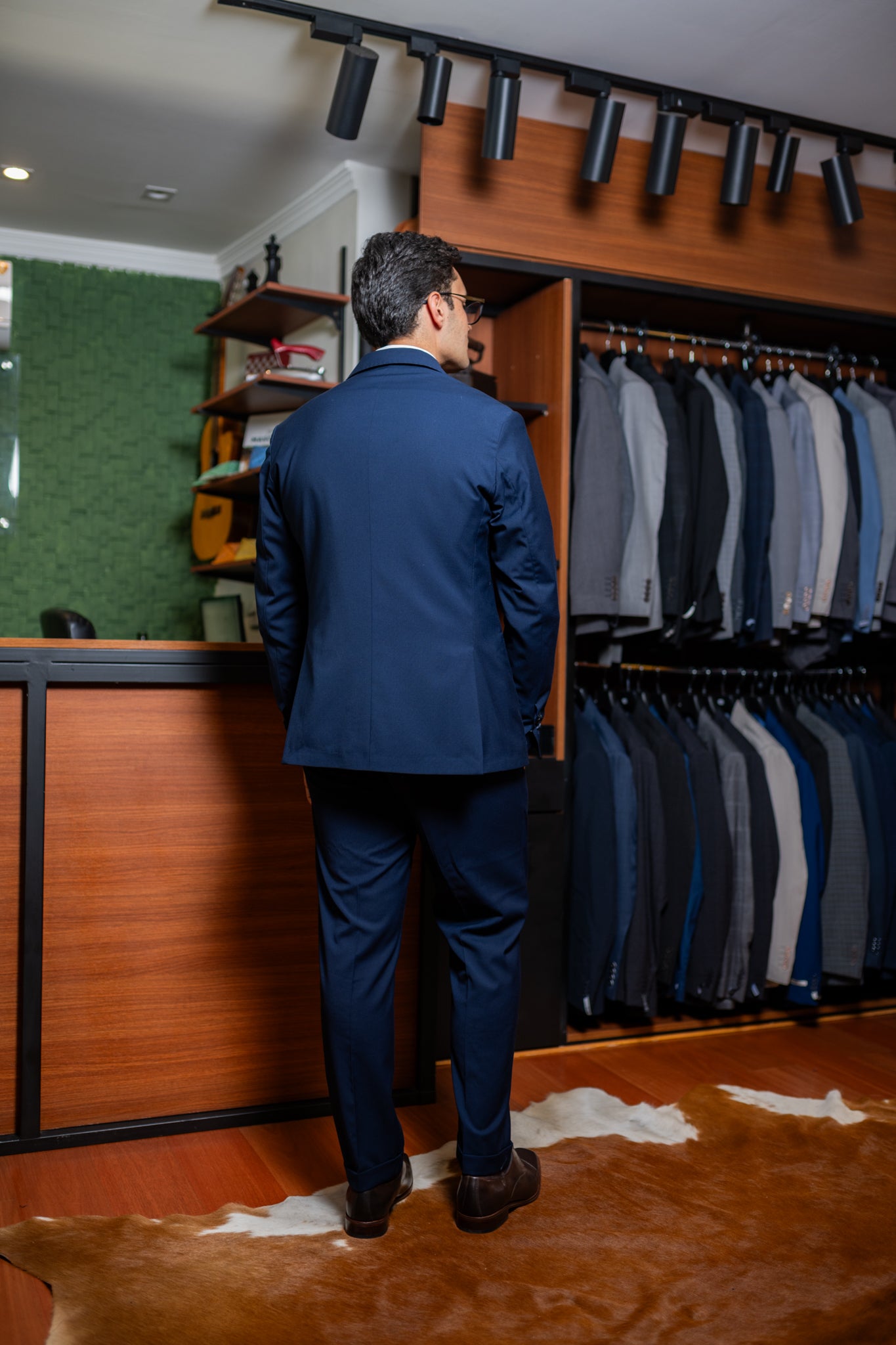 Costume Napoli Transpassado Azul Marinho 0425