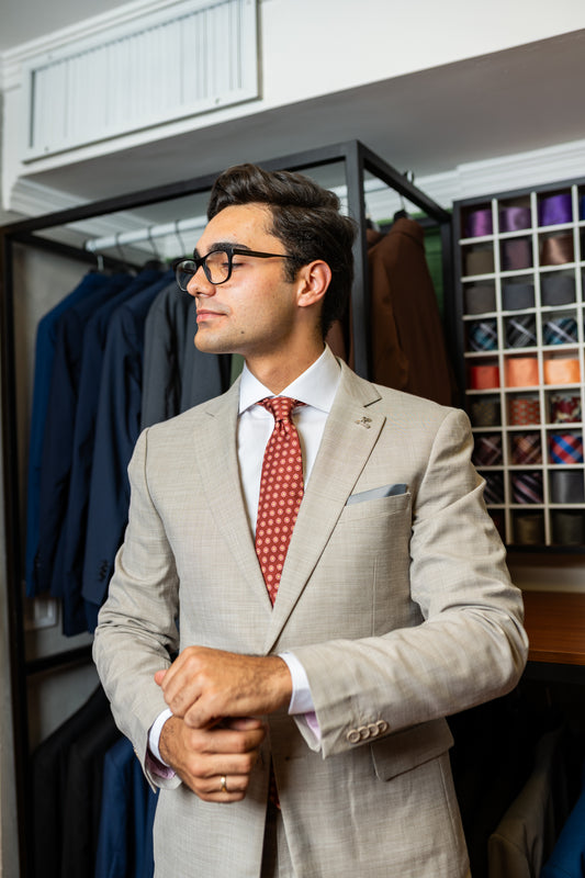 Costume Alfaiataria Clássica Bege 0925