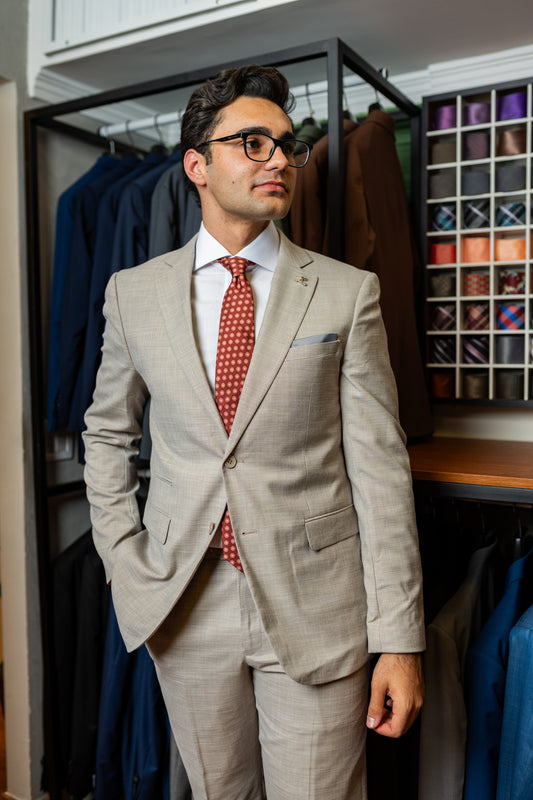 Costume Alfaiataria Clássica Bege 0925