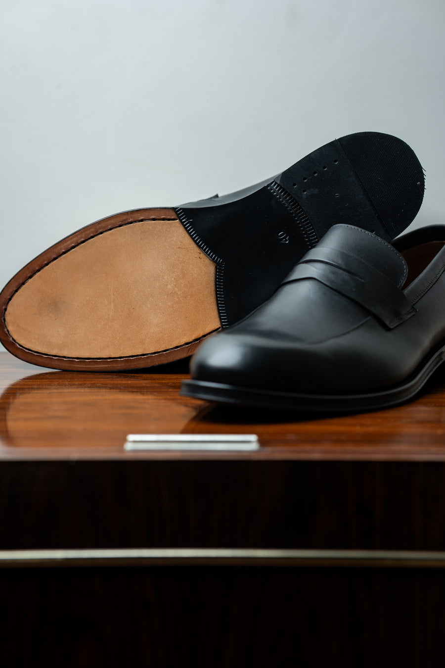 Sapato Loafer de Couro Preto