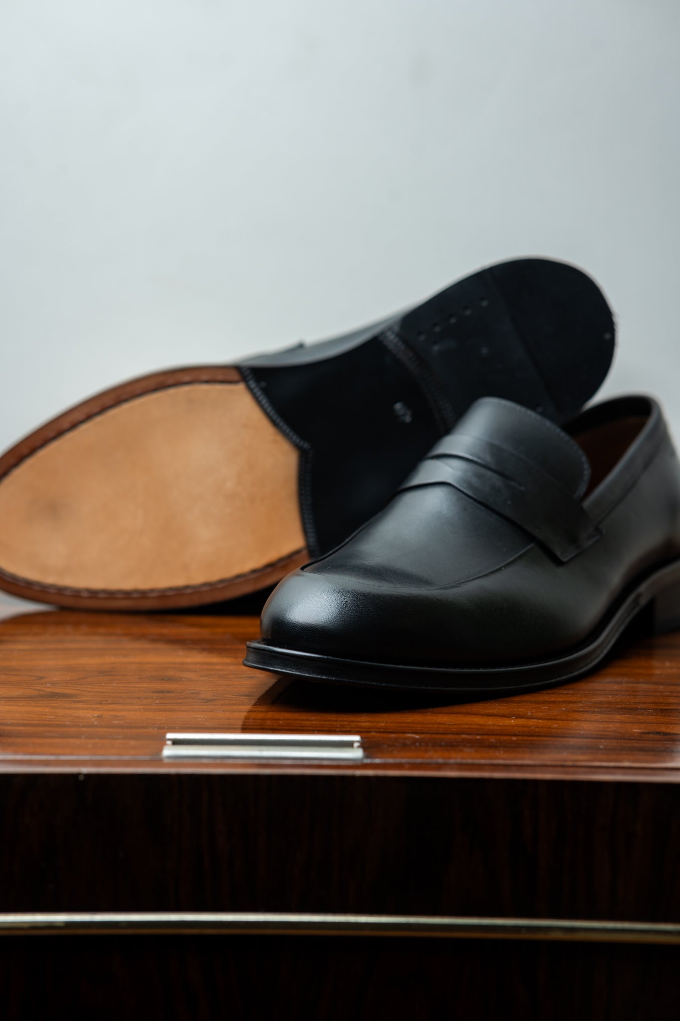 Sapato Loafer de Couro Preto