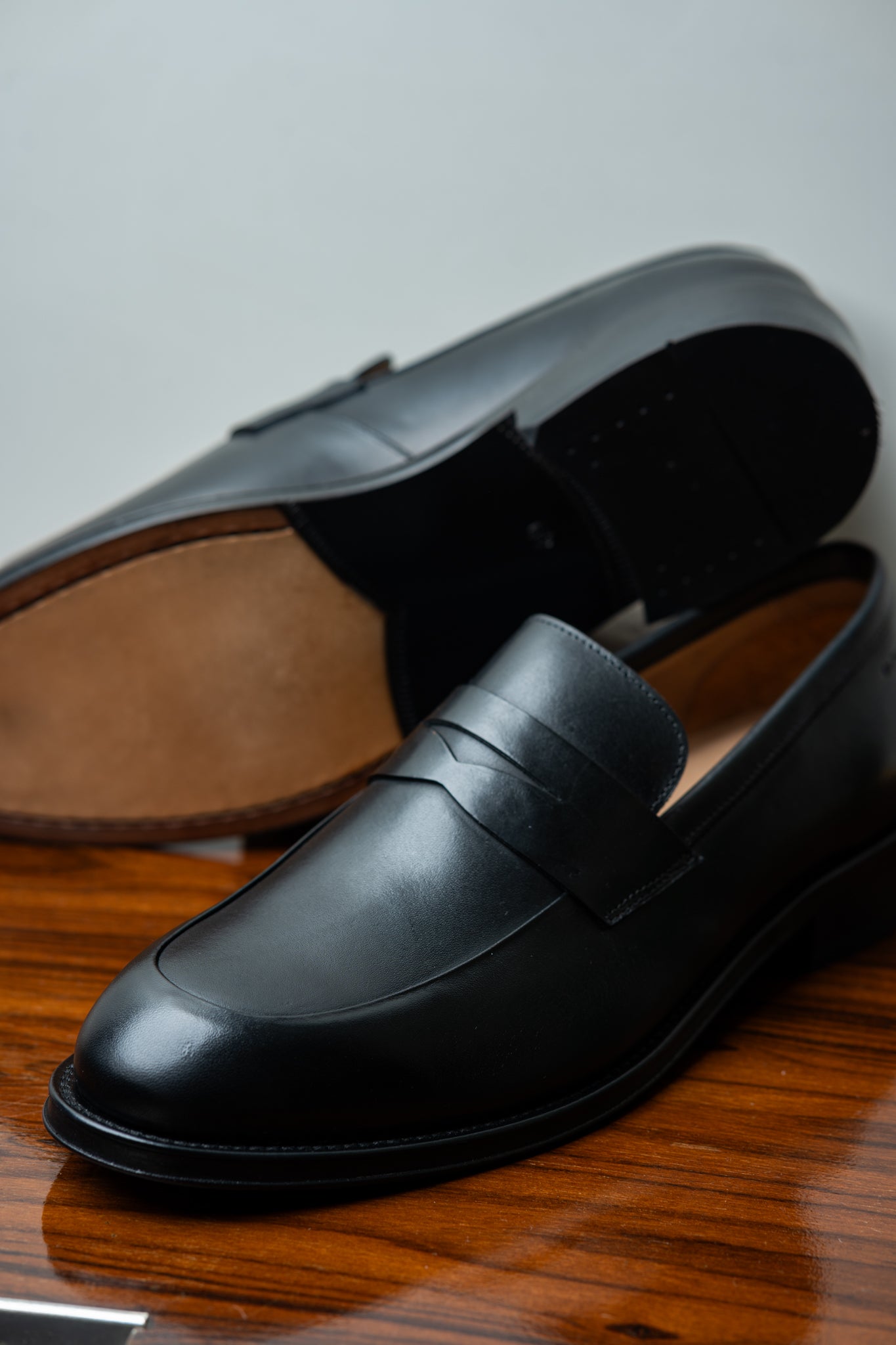 Sapato Loafer de Couro Preto