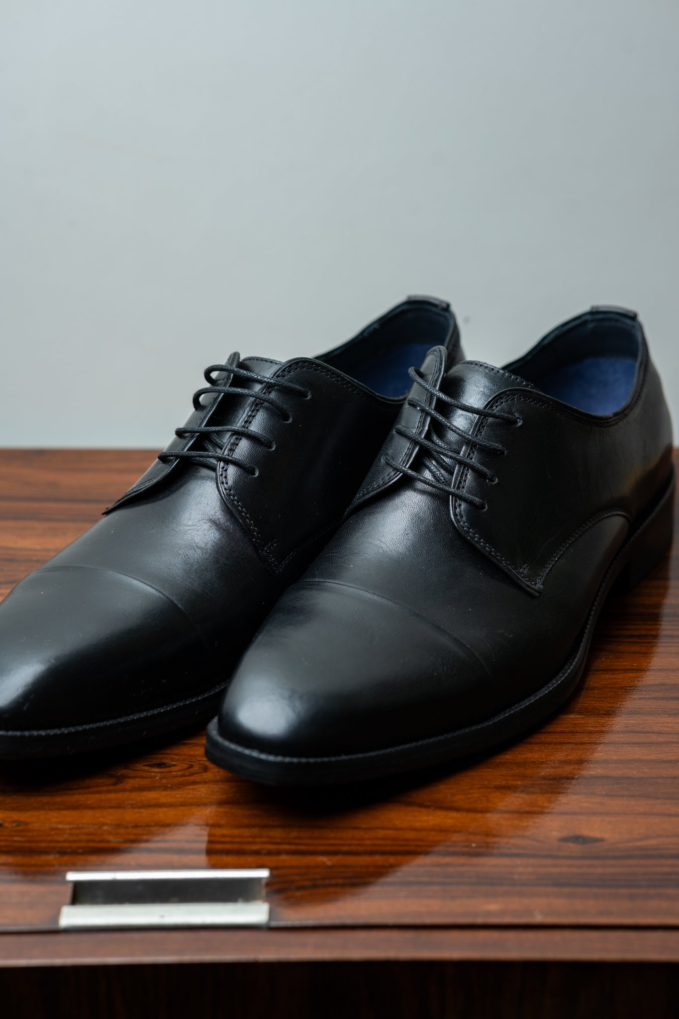 Sapato Oxford de Couro Preto