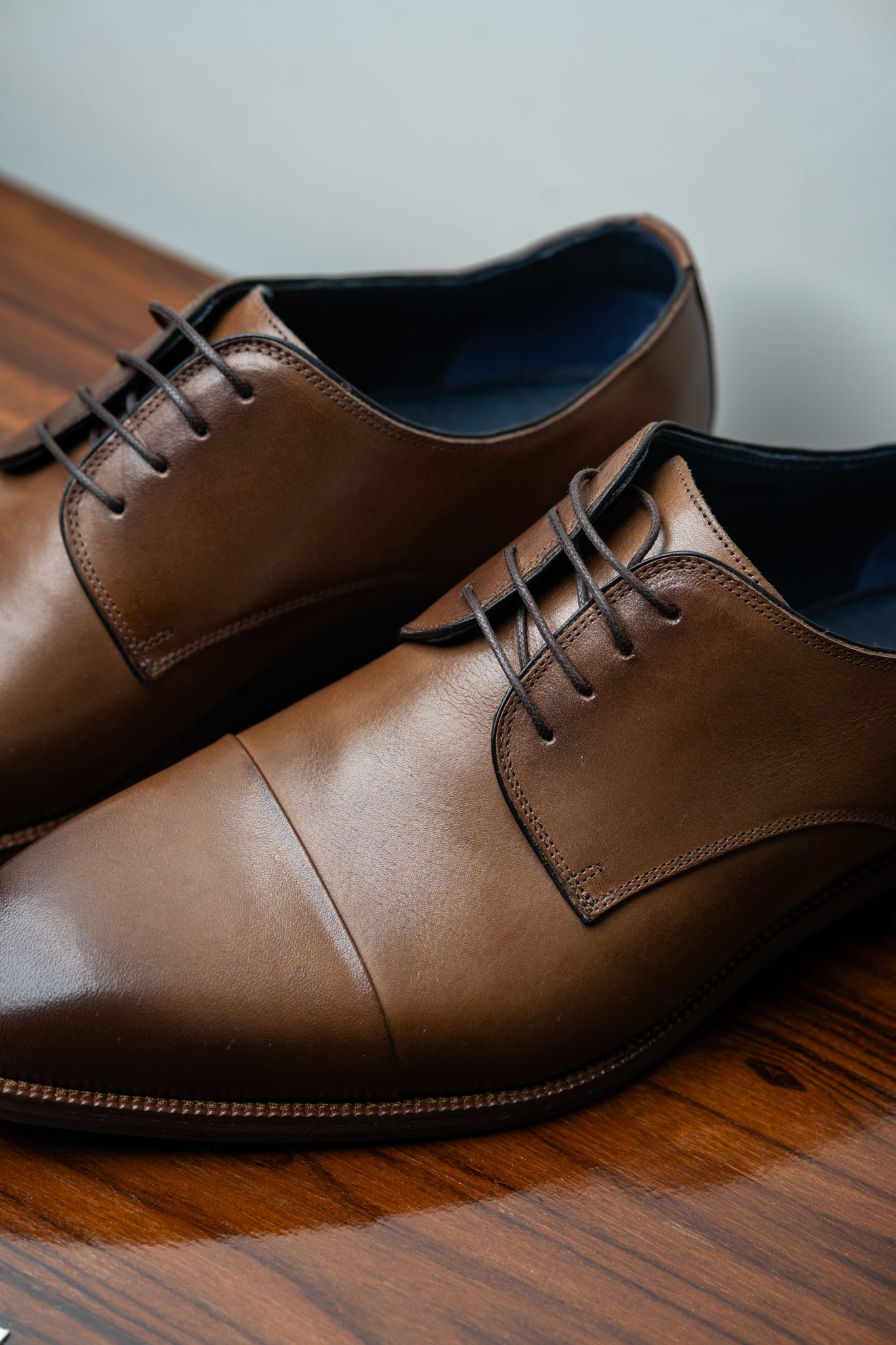 Sapato Oxford de Couro Cacau