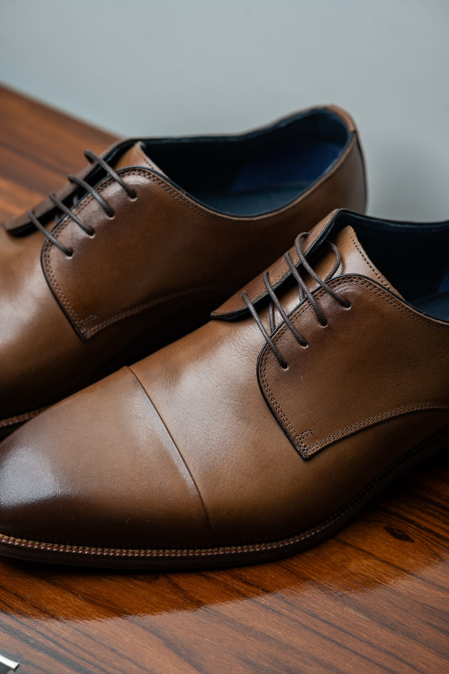 Sapato Oxford de Couro Cacau