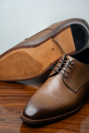 Sapato Oxford de Couro Cacau