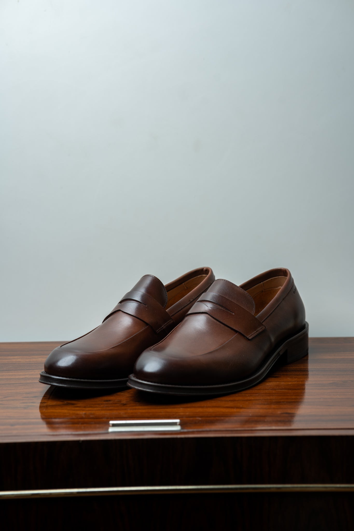 Sapato Loafer de Couro Marrom