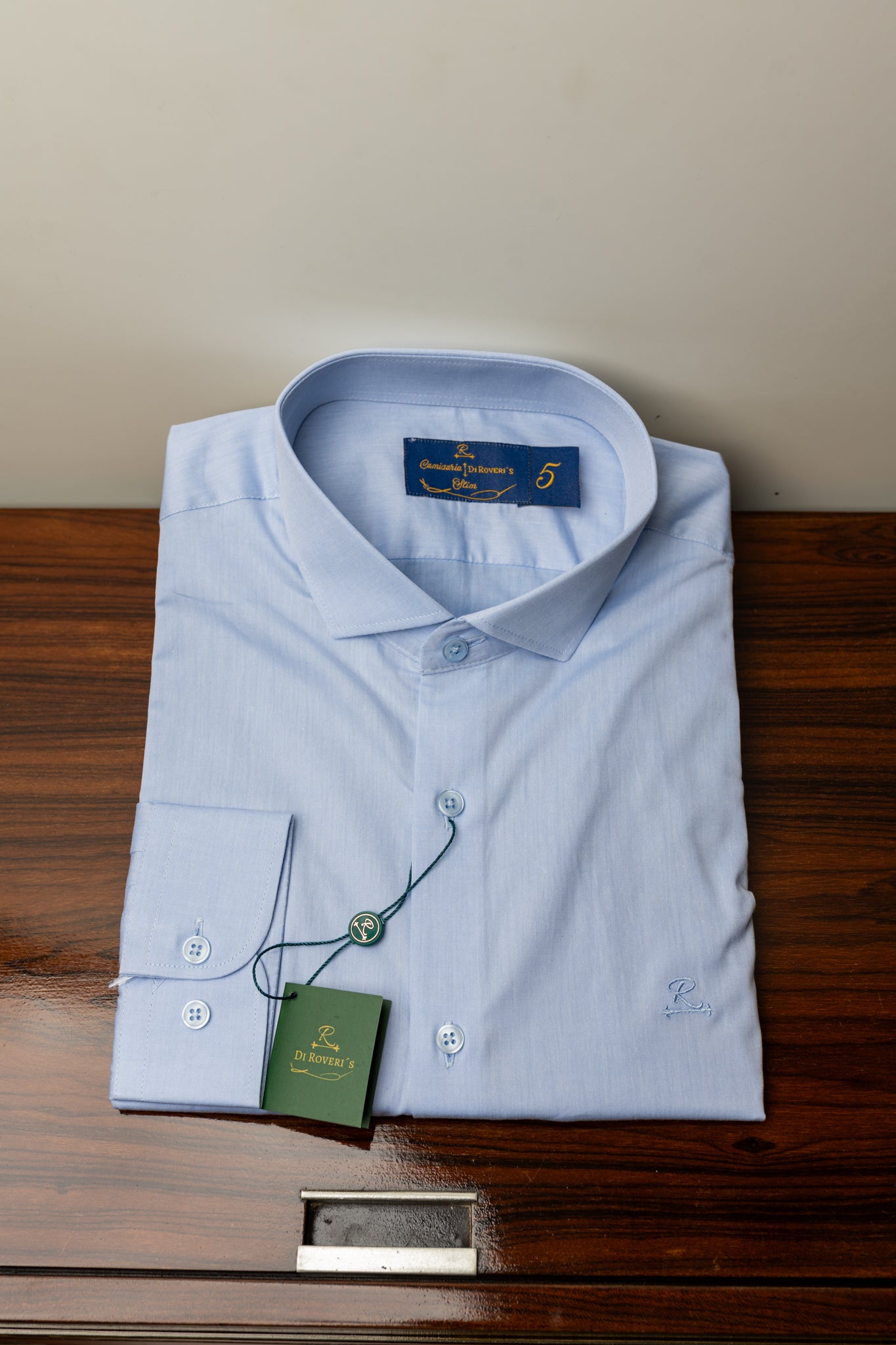 Camisa Fio 60 Azul médio