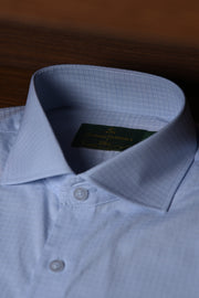 Camisa Fio 80 Azul Bebê maquinetado