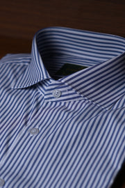 Camisa Fio 80 Listra Azul